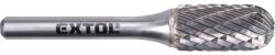 Extol keményfém turbómaró (rotormaró), hengeres, kerek orrú, átmérő 12×25mm/szár 6mm, keresztfogazás (8703725)