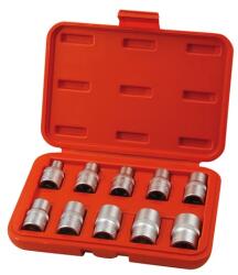 Extol bitdugófej klt. belső, 10db, TORX, 1/2″×38mm (E8-10-11-12-14-16-18-20-22-24), CrV/S2 (8818128)