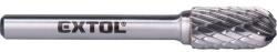 Extol keményfém turbómaró (rotormaró), hengeres, kerek orrú, átmérő 10×20mm/szár 6mm, keresztfogazás (8703724)