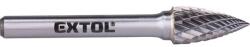 Extol keményfém turbómaró (rotormaró), íves, hegyes orrú, átmérő 10×20mm/szár 6mm, keresztfogazás (8703764)