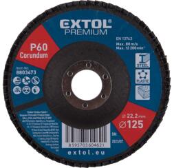 Extol lamellás csiszoló acél, Alu, műa. és fa munkadarabok csiszolására, 125×22mm; P80, kúpos, max. : 12.300 ford. /perc, EN13743 (8803474) - sipibolt