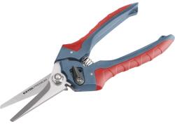 Extol olló, univerzális, 210 mm, rozsdamentes acél, 2 komponensű nyél, vágható anyagok: papír, textil, bőr, kötél, vékony drót (8855202)