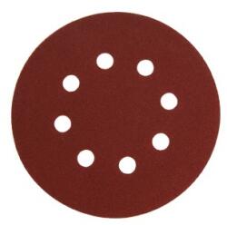 Extol csiszolókorong vászon, lyukas klt. 10db, 150mm, 8 db lyukkal, P80-es, tépőzáras (8803583) - sipibolt