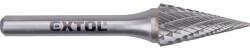 Extol keményfém turbómaró (rotormaró), kúpos, hegyes orrú, 12×25mm átmérő/ 6mm szár, keresztfogazás (8703795)