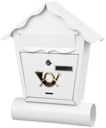 Strend Pro Postaláda házikó újságtartóval fehér (252190)
