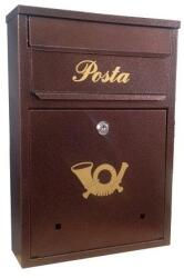 BálintZár Postaláda A4 Primo 28x40 BRONZ lefelé nyíló (7602005000201)