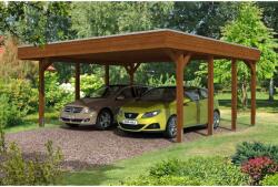 SKAN HOLZ Nyitott kocsibeálló acél trapézlemez tetővel, 557x555cm, 314/3 (314195-99-50-AC)
