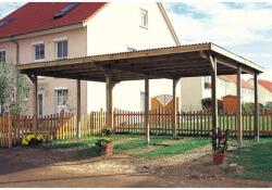 WEKA Nyitott garázs, autóbeálló, 603 x 612 cm, DUO 618 (618_6060_00_30)