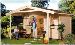 WEKA Faház, gerendaház, terasz nélkül, 380x380 cm, Söhren, (138_3838_10_00)