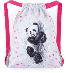Bagmaster PRIM 23 B iskolatáska papucshoz / tornazsák - panda rózsaszín 1, 5 l 220255 (220255)