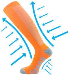 Voxx kompressziós zokni Formig neon narancssárga 1 pár 39-42 117949 (117949)