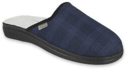BEFADO 132M015 DrORTO férfi papucs kék kockás 47 132M015_47 (132M015_47)