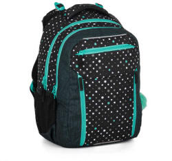 Bagmaster PORTO 24 C iskolai hátizsák - fekete-türkiz multicolor 29 l 230313 (230313)