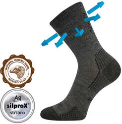 Voxx zokni Optimalik sötétszürke 3 pár 20-24 119926 (119926)