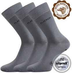 Lonka zokni Dewool világosszürke 3 pár 35-38 114264 (114264)