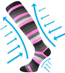 Voxx kompressziós zokni Multix neon rózsaszín 1 pár 35-38 116720 (116720)