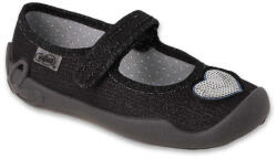 BEFADO 114Y538 lány balerinák csillogó fekete 35 114Y538_35 (114Y538_35)