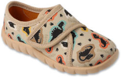 BEFADO 457P002 fiú papucs bézs dino 19 457P002_19 (457P002_19)