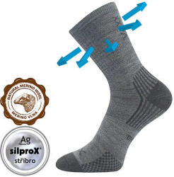 Voxx zokni Optimalik világosszürke 3 pár 30-34 119937 (119937)