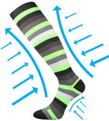 Voxx kompressziós zokni Multix neonzöld 1 pár 39-42 116723 (116723)