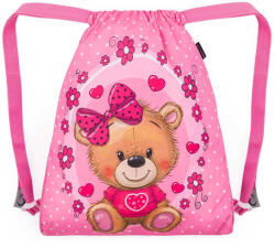 Bagmaster Bag VEGA 24 B iskolatáska papucshoz / tornazsák - mackó rózsaszín 1, 5 l 230322 (230322)