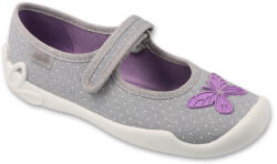 BEFADO 114Y556 lány balerinák szürke csokornyakkendővel 32 114Y556_32 (114Y556_32)