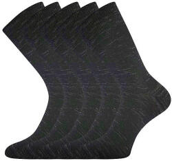 Lonka zokni KlimaX fekete melier 5 pár 43-46 103028 (103028)