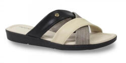 Piccadilly 412002-6 Női fekete/bézs színű papucsok 38