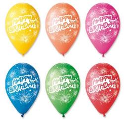  Léggömb, 30 cm, "Happy Birthday", tüzijáték (PT11PRTJ) - jatekotthon