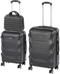 Leziter TraveLux Max VIII gurulós bőrönd szett fekete (LTRMBS-VIII-BL) - geminiduo