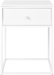 House Nordic Vita éjjeliszekrény, 1 fiók, fehér, fehér váz 40x40x55 cm (2101611) - geminiduo