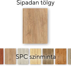 Leziter Sipadan tölgy Vinyl SPC padló minta/db (SIT-MINT) - geminiduo