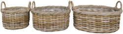House Nordic Kuta kosarak, kubu rattan, natúr 3db (4401113) - geminiduo