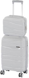 Leziter TraveLux Voyager II gurulós bőrönd szett szürke (LTRVBS-II-GR) - geminiduo