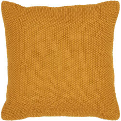 House Nordic Santos díszpárna, újrahasznosított pamut, okker 45x45 cm (3962066) - geminiduo