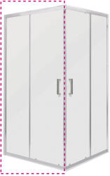 Kerra MALIBU SQ 90 ELEMENT zuhanyajtó (MALIBU-SQ-90-ELEMENT) - geminiduo