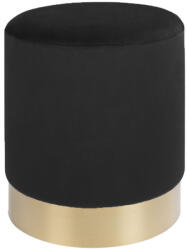 House Nordic Gamby Bársony puff, fekete rézszínű alappal, 34x43 cm (1504024) - geminiduo