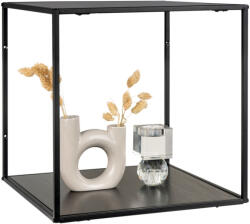 House Nordic Vita fali polc, fekete, fekete keret 36x36x36 cm (4282240) - geminiduo