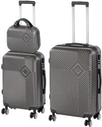 Leziter TraveLux Pro XV gurulós bőrönd szett szürke (LTRPBS-XV-GR) - geminiduo