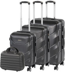 Leziter TraveLux Max gurulós bőrönd szett fekete (LTRMBS-BL) - geminiduo