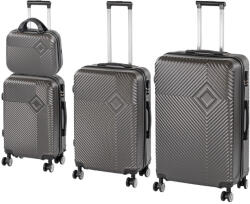 Leziter TraveLux Pro XXV gurulós bőrönd szett szürke (LTRPBS-XXV-GR) - geminiduo