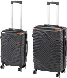 Leziter TraveLux Urban IX gurulós bőrönd szett fekete (LTRUBS-IX-BL) - geminiduo