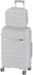 Leziter TraveLux Voyager III gurulós bőrönd szett szürke (LTRVBS-III-GR)