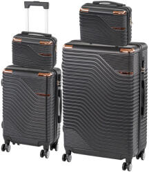 Leziter TraveLux Urban XXIII gurulós bőrönd szett fekete (LTRUBS-XXIII-BL) - geminiduo