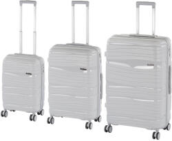Leziter TraveLux Voyager XI gurulós bőrönd szett szürke (LTRVBS-XI-GR) - geminiduo