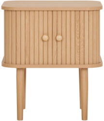 House Nordic Nikko éjjeliszekrény, 2 ajtóval, natúr 45x40x50, 5 cm (2402070) - geminiduo