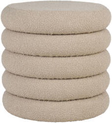 House Nordic Brooklyn puff tárolóval, bouclé, bézs, 44x44 cm (1501223) - geminiduo
