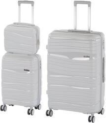 Leziter TraveLux Voyager IX gurulós bőrönd szett szürke (LTRVBS-IX-GR) - geminiduo