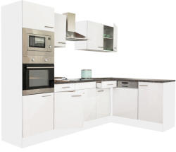 Leziter Yorki 280 konyhabútor fehér korpusszal, selyemfényű fehér fronttal (LS280FHFH) - geminiduo