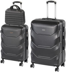 Leziter TraveLux Max X gurulós bőrönd szett fekete (LTRMBS-X-BL)